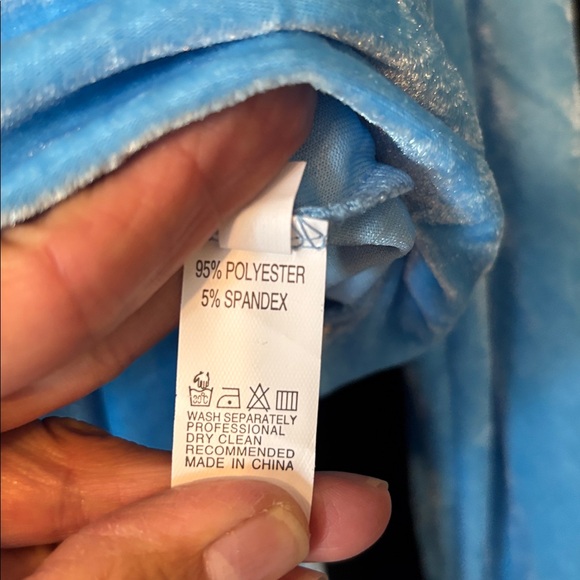 Velour Hoodie Suit BLUE SIZE MEDIUM - Picture 4 of 4